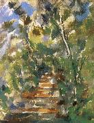 Paul Cezanne of the road leading to the Black Castle France oil painting artist